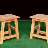 TABURETE BAJO DE MADERA - Imagen 4