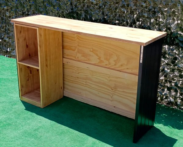 MUEBLE AUXILIAR DE ALMACENAJE PARA BARRA DE MADERA - Imagen 8