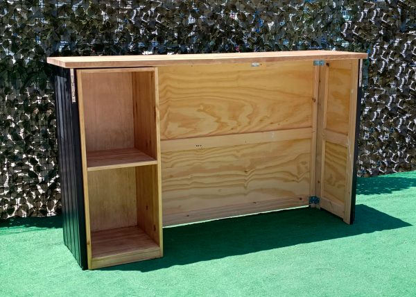MUEBLE AUXILIAR DE ALMACENAJE PARA BARRA DE MADERA - Imagen 7