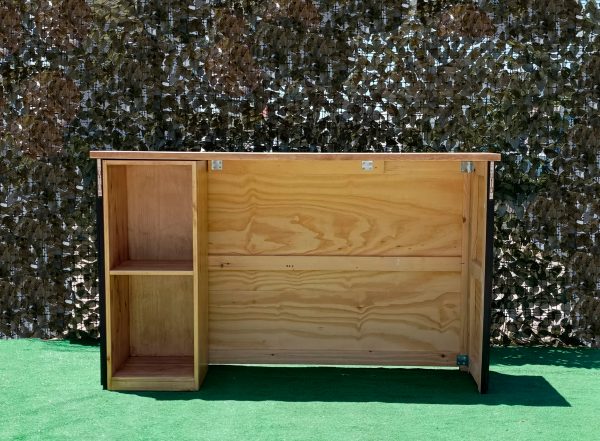 MUEBLE AUXILIAR DE ALMACENAJE PARA BARRA DE MADERA - Imagen 6