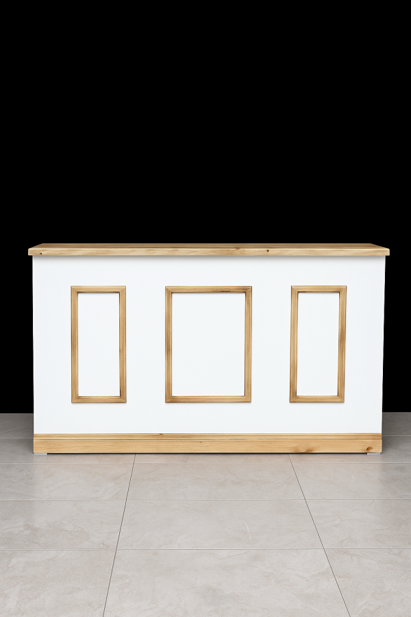 BARRA DE MADERA PLEGABLE RECTÁNGULOS RODAPIÉ - Imagen 3