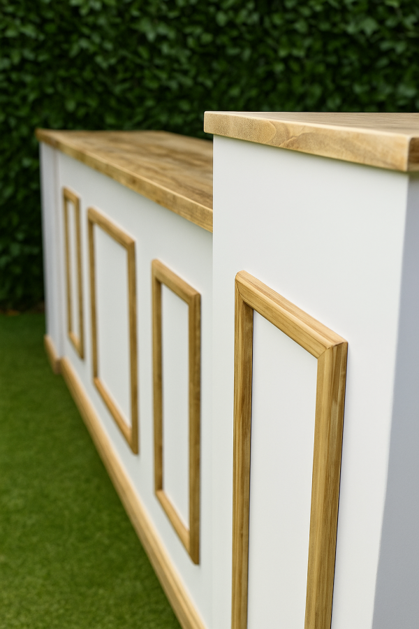BARRA DE MADERA PLEGABLE RECTÁNGULOS RODAPIÉ - Imagen 5