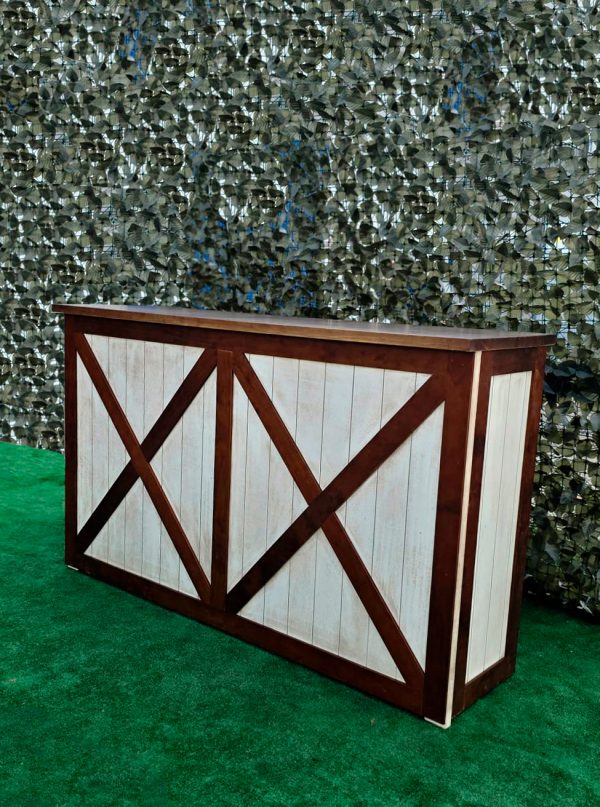 Barra de Madera Plegable con Marco en X - Imagen 3