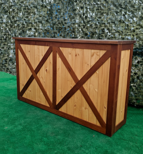 Barra de Madera Plegable con Marco en X 