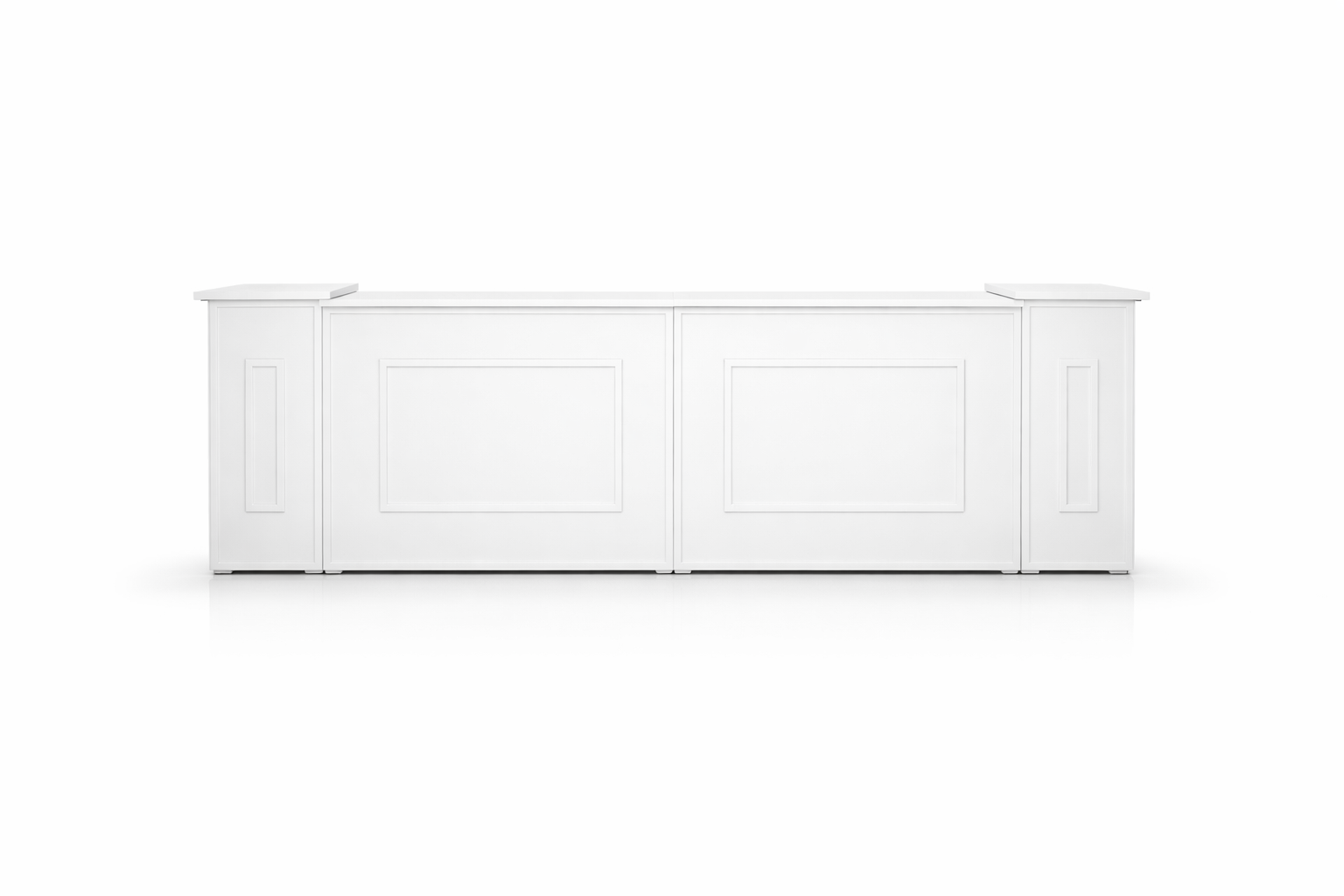 MOSTRADOR DE MADERA PLEGABLE CON COLUMNAS - Imagen 5