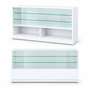 MOSTRADOR COMERCIAL CON VITRINA